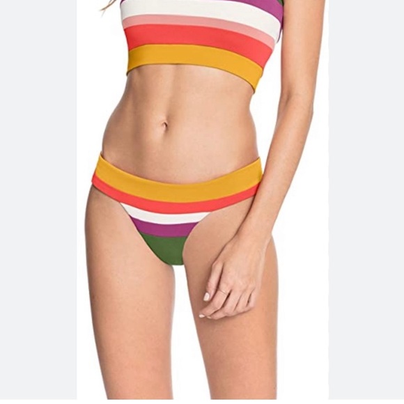 Robin Piccone Other - Robin Piccone Suzie Color Block Banded Bikini Bottom NWOT